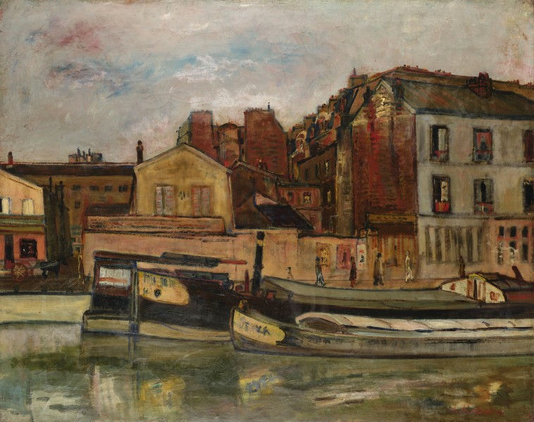 Les péniches au canal Saint Martin